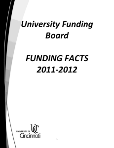 University Funding Board - University of Cincinnati
