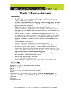 Chapter 10 Suggested Answers Review 10.1 1 Plutchik's eight