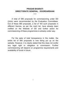 List of 580 proposal recommended for commissioning on DD Urdu