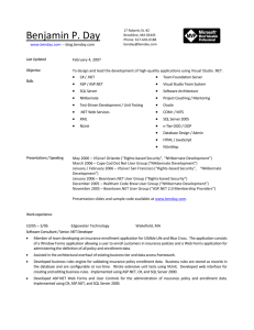 Resume - Benjamin Day Consulting, Inc.