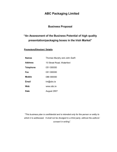 Table of Contents - Local Enterprise Office