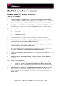 CHAPTER 6 Foundations of economics Learning activity 6.1 What is