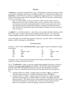 Demonstrative pronouns