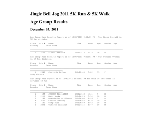 Jingle Bell Jog 2011 5K Run & 5K Walk