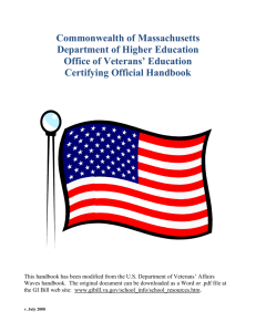 education programs - Massachusetts Department of Higher Education