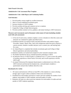 Saint Francis University Administrative Unit Assessment Plan