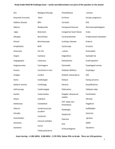 Word List for Medi 90 Challege Exam 2012