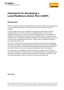 Local Resilience Action Plan (LRAP) Framework