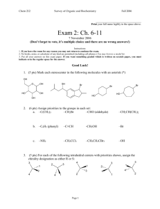 Exam 2: Ch. 6-11