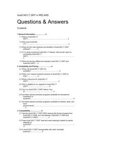 autocad lt 2007 faq questions and answers