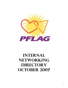 INTERNAL NETWORKING DIRECTORY October 2007 REGIONAL