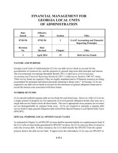 Chapter 15 - Debt Service Funds - Georgia Department of Education