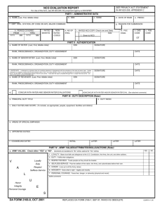 DA Form 2166-8 NCO Evaluation Report