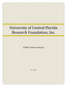 Research Foundation, Inc - UCF Office of Research