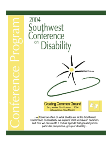 2004 Southwest Conference on Disability