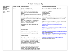 7th Grade Curriculum Map Unit / Essential Standard Concept