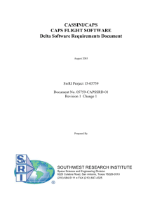 CAPS CPU 1 Delta Requirements - Southwest Research Institute