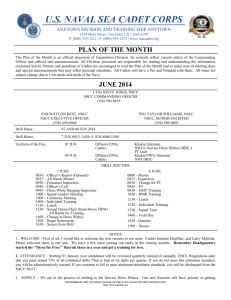 PLAN OF THE MONTH The Plan of the Month is an official document