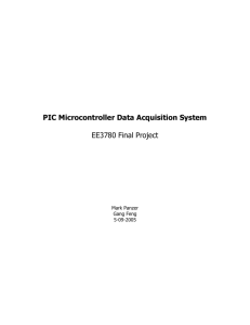 PIC Microcontroller Data Acquisition System