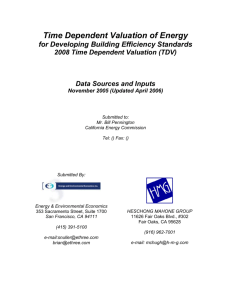 1. Electricity TDV Calculation - Energy + Environmental Economics
