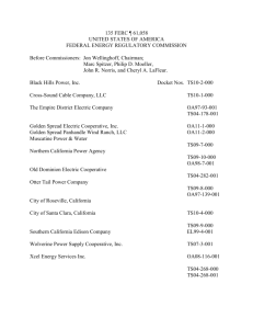 FERC Code of Conduct Waiver Order