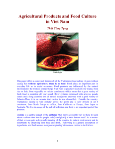 Food culture in Viet Nam