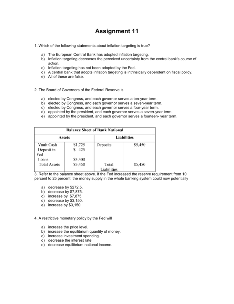 Which Of These Statements About Inflation Is True DOC