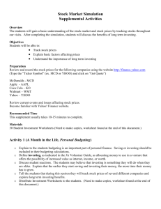 TRC PF - Stock Market Simulation