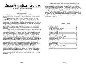 Why Disorientation