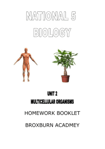 Homework – Unit 2 - Broxburn Academy