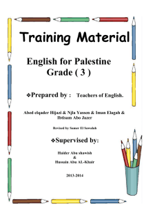 Training Material for the 3rd Grade