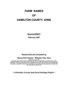 farm names - The IAGenWeb Project