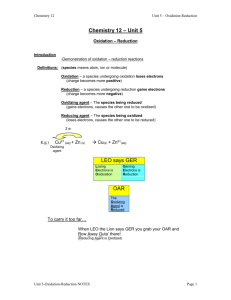 Chem12Unit 5NotesP1