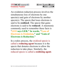 Oxidation Number