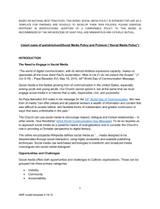 Social Media Policy and Protocol Model Template