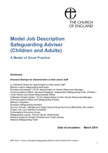 Model JD Safeguarding Adviser