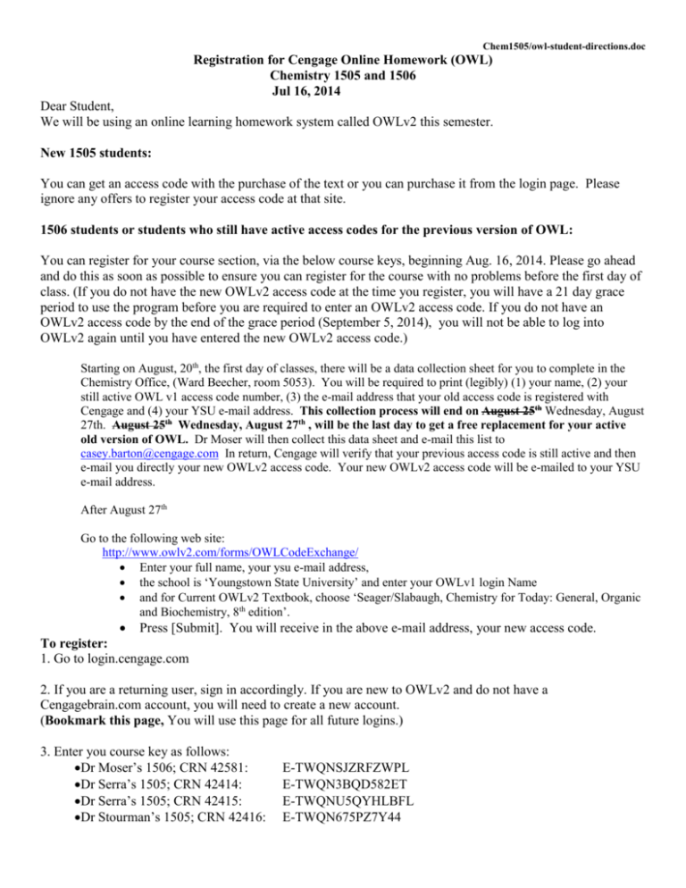 owlstudentsdirections Youngstown State University