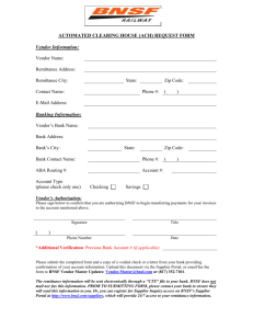 electronic funds transfer (eft) request form