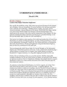 cyberspace under siege - Harvard Kennedy School