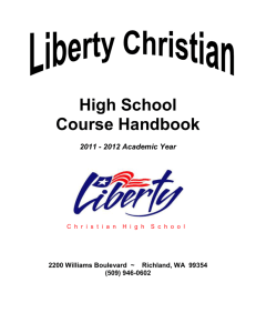 Courses in Science - Liberty Christian School