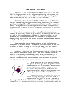 The Electron Cloud Model