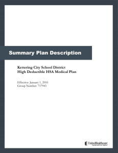 United Healthcare Plan Document - Kettering City School District