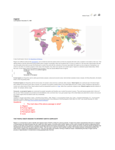 Regions - APHGFoppiano