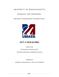 RFP Document - University of Massachusetts