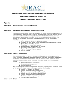 Health Plan & Health Network Standards v.5.0 Workshop Westin