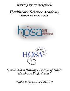 Introduction to Healthcare Science Syllabus - Westlake IHS