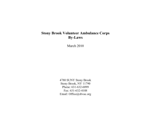 Definitions - Stony Brook Volunteer Ambulance Corps.