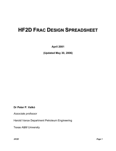 HF2D06 - Petroleum Engineering