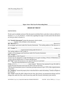 New Mexico Deed of Trust Form 3032(rev.9-08): Word
