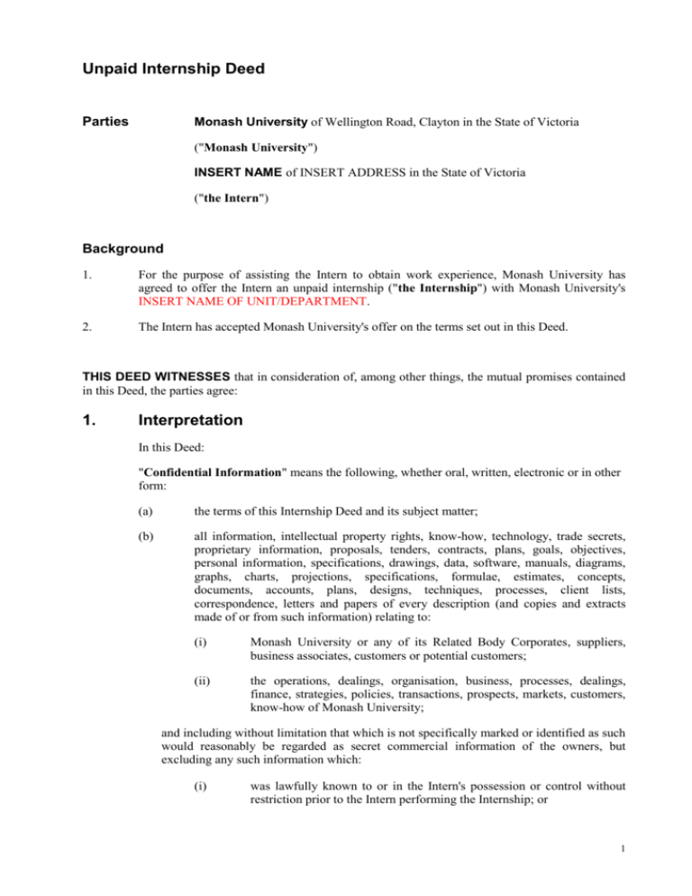 unpaid-internship-agreement-administration-monash-university